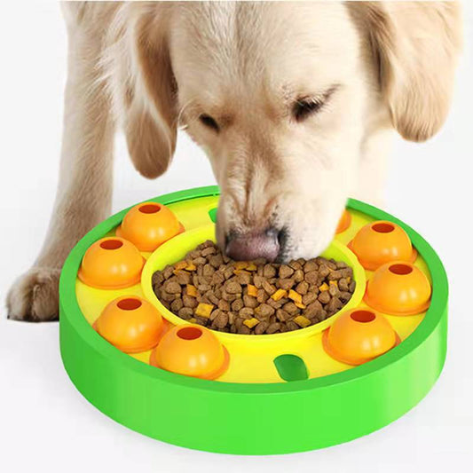 Dog Puzzle Slow Feeder - Interactive IQ Training Bowl