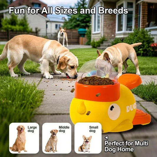 Dog Puzzle Feeder - Duck Design Treat Dispenser