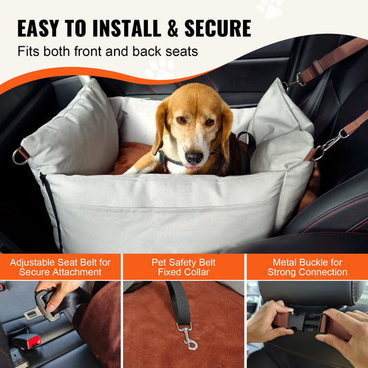 Dog Booster Car Seat - Small Dogs Up To 25lbs
