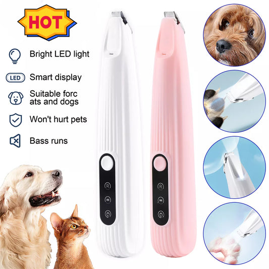 LED Pet Hair Clipper - Foot Hair Trimmer