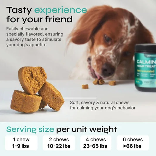 Hemp Calming Chews for Dogs - Anxiety Relief Treats