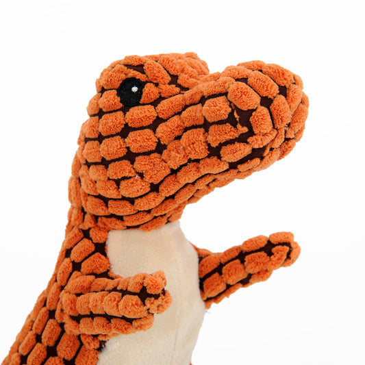 Dinosaur Dog Toy - Plush Squeaky for Large Dogs