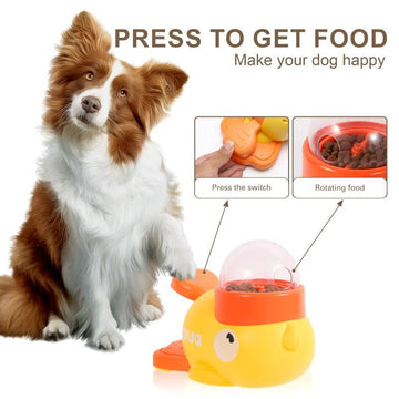 Dog Puzzle Feeder - Duck Design Treat Dispenser