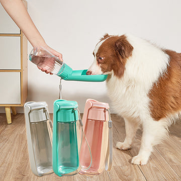 Portable Dog Water Bottle - 550ml Folding Cup